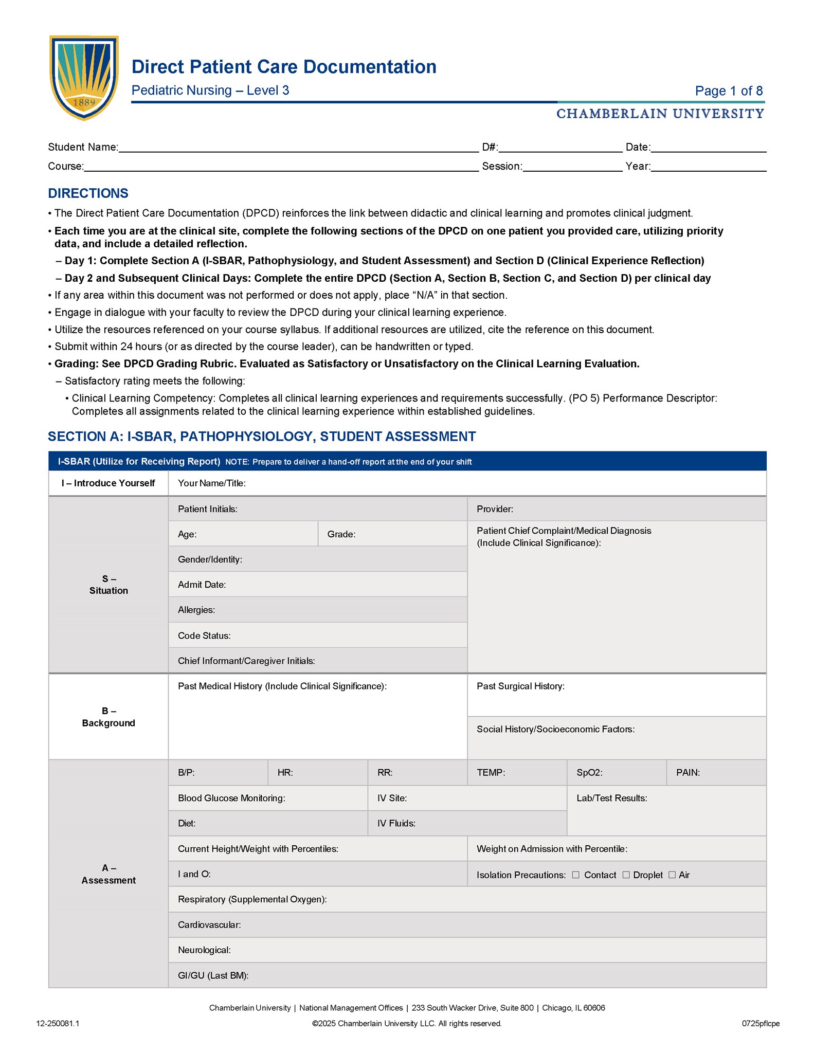 Picture of Pediatric - Level 3 - Direct Patient Care Documentation