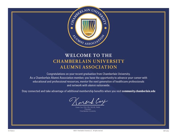 Picture of Alumni Association Certificate - Post Licensure Only (POD)